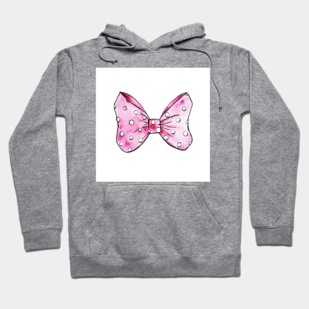 pink bow, minnie bow, pink minnie bow Hoodie by Luba_Ost